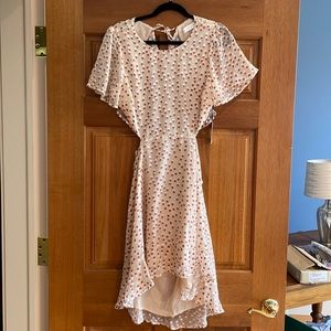 ASTR Pink Polka Dot Dress
